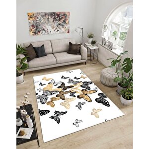 Shine M(262) Dijital Baskılı Saçaksız Mutfak Koridor Yolluk Salon Yatak Odası Halısı 160x200 cm