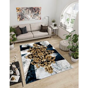 Shine M(47) Dijital Baskılı Saçaksız Mutfak Koridor Yolluk Salon Yatak Odası Halısı 80x100 cm