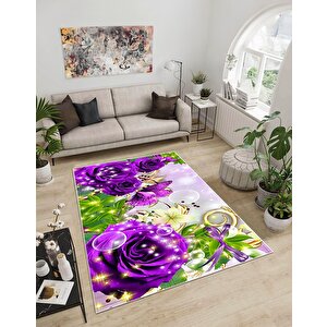 Shine M(286) Dijital Baskılı Saçaksız Mutfak Koridor Yolluk Salon Yatak Odası Halısı 80x150 cm