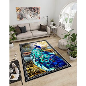 Shine M(87) Dijital Baskılı Saçaksız Mutfak Koridor Yolluk Salon Yatak Odası Halısı 160x250 cm