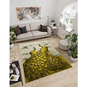 Shine M(276) Dijital Baskılı Saçaksız Mutfak Koridor Yolluk Salon Yatak Odası Halısı 100x450 cm