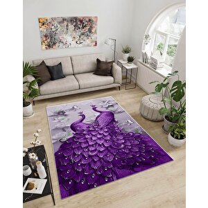 Shine M(268) Dijital Baskılı Saçaksız Mutfak Koridor Yolluk Salon Yatak Odası Halısı 180x180 cm