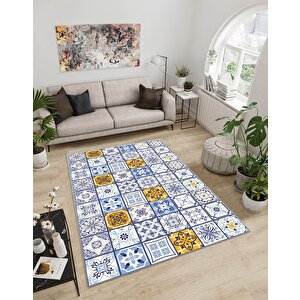 Shine M(293) Dijital Baskılı Saçaksız Mutfak Koridor Yolluk Salon Yatak Odası Halısı 160x200 cm