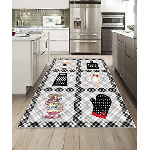 Shine M(257) Dijital Baskılı Saçaksız Mutfak Koridor Yolluk Salon Yatak Odası Halısı 200x250 cm