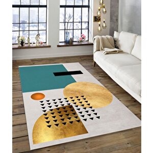 Shine M(112) Dijital Baskılı Saçaksız Mutfak Koridor Yolluk Salon Yatak Odası Halısı 150x200 cm
