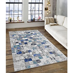 Shine M(163) Dijital Baskılı Saçaksız Mutfak Koridor Yolluk Salon Yatak Odası Halısı 160x200 cm