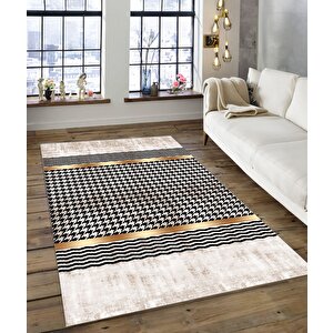 Shine M(157) Dijital Baskılı Saçaksız Mutfak Koridor Yolluk Salon Yatak Odası Halısı 160x230 cm