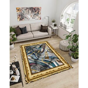 Shine M(45) Dijital Baskılı Saçaksız Mutfak Koridor Yolluk Salon Yatak Odası Halısı 60x150 cm