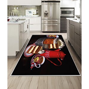 Shine M(248) Dijital Baskılı Saçaksız Mutfak Koridor Yolluk Salon Yatak Odası Halısı 100x250 cm