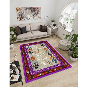 Shine M(22) Dijital Baskılı Saçaksız Mutfak Koridor Yolluk Salon Yatak Odası Halısı 120x180 cm