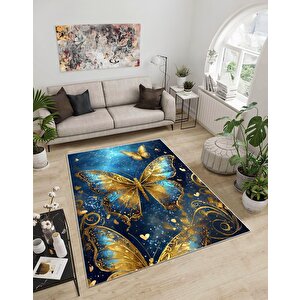 Shine M(267) Dijital Baskılı Saçaksız Mutfak Koridor Yolluk Salon Yatak Odası Halısı 120x160 cm