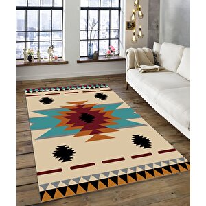 Shine M(205) Dijital Baskılı Saçaksız Mutfak Koridor Yolluk Salon Yatak Odası Halısı 180x300 cm