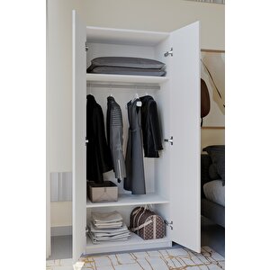 Eva Elbise Dolabı 2 Kapaklı