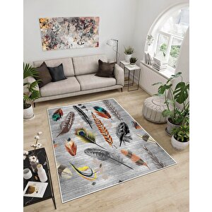 Shine M(76) Dijital Baskılı Saçaksız Mutfak Koridor Yolluk Salon Yatak Odası Halısı 160x200 cm