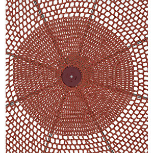 Hanway Makrome Şemsiye Taba 300x300 cm
