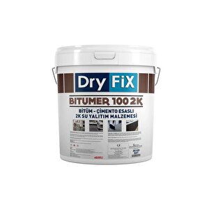 Dryfix Bitümer100 2k Bitümlü Çift Komponentli Likit Membran 30 Kg Siyah
