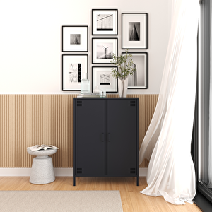 Pera Metal Dolap 2 Kapılı 80,50 X 40 X 109,50 Cm - Ral 7016 Antrasit 7016 Antrasit
