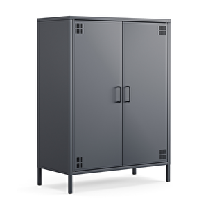 Pera Metal Dolap 2 Kapılı 80,50 X 40 X 109,50 Cm - Ral 7016 Antrasit 7016 Antrasit