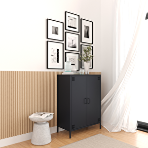Pera Metal Dolap 2 Kapılı 80,50 X 40 X 109,50 Cm - Ral 7016 Antrasit 7016 Antrasit