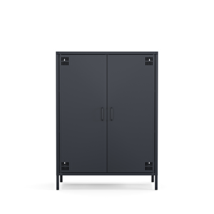 Pera Metal Dolap 2 Kapılı 80,50 X 40 X 109,50 Cm - Ral 7016 Antrasit