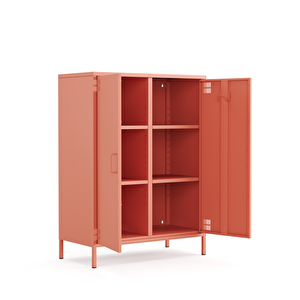 Pera Metal Dolap 2 Kapılı 80,50 X 40 X 109,50 Cm - Ral 3022 Somon