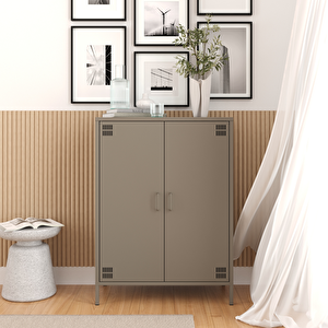 Metal Dolap 2 Kapılı 80,50 X 40 X 109,50 Cm - Ral 7039 Antrasit Ral 7039
