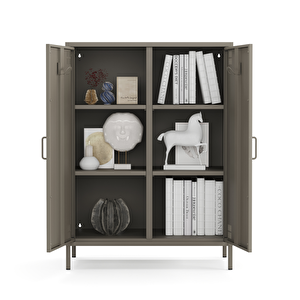 Metal Dolap 2 Kapılı 80,50 X 40 X 109,50 Cm - Ral 7039 Antrasit