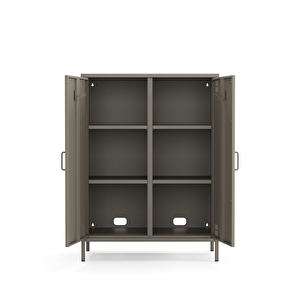 Metal Dolap 2 Kapılı 80,50 X 40 X 109,50 Cm - Ral 7039 Antrasit