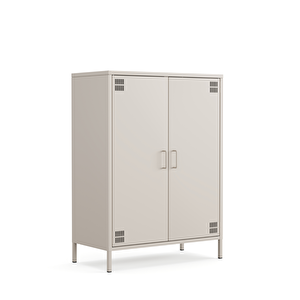 Pera Metal Dolap 2 Kapılı 80,50 X 40 X 109,50 Cm - Bej Rengi