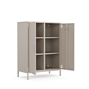 Pera Metal Dolap 2 Kapılı 80,50 X 40 X 109,50 Cm - Bej Rengi