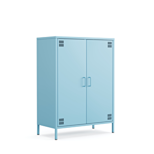 Pera Metal Dolap 2 Kapılı 80,50 X 40 X 109,50 Cm - Ral 5024 Mavi