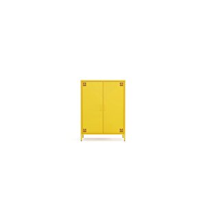 Pera Metal Dolap 2 Kapılı 80,50 X 40 X 109,50 Cm - Ral 1018 Sarı