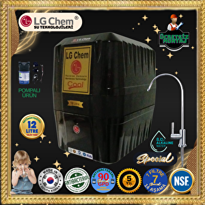 Lg Chem Cool Pompali & Ücretsi̇z Montajli 12 Li̇tre 7 Fi̇ltre 14 Aşama Gümüş İyonlu Si̇yah Su Aritma Ci̇hazi