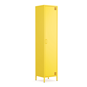 Pera Metal Elbise Dolabı, Soyunma Dolabı, Tek Kapılı, 41,50 X 40 X 189,50 Cm - Ral 1018 Sarı Ral 1018