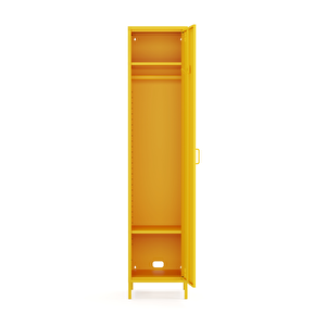 Pera Metal Elbise Dolabı, Soyunma Dolabı, Tek Kapılı, 41,50 X 40 X 189,50 Cm - Ral 1018 Sarı
