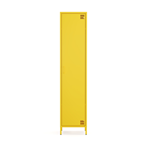Pera Metal Elbise Dolabı, Soyunma Dolabı, Tek Kapılı, 41,50 X 40 X 189,50 Cm - Ral 1018 Sarı