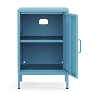 Pera Komodin Kapaklı 41,5 X 40 X 64,50 Cm - Ral 5024 Mavi