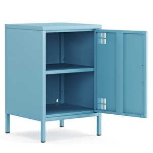 Pera Komodin Kapaklı 41,5 X 40 X 64,50 Cm - Ral 5024 Mavi