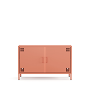 Pera Tv Ünitesi, Tv Dolabı,2 Kapaklı Dolap 100,50 X 40 X 64,50 Cm - Ral 3022 Somon