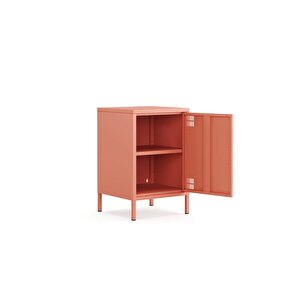 Pera Komodin Kapaklı 41,5 X 40 X 64,50 Cm - Ral 3022 Somon