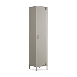 Pera Metal Elbise Dolabı, Soyunma Dolabı, Tek Kapılı, 41,50 X 40 X 189,50 Cm - Ral 7039 Antrasit