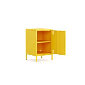 Pera Komodin Kapaklı 41,5 X 40 X 64,50 Cm - Ral 1018 Sarı