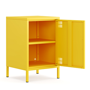 Pera Komodin Kapaklı 41,5 X 40 X 64,50 Cm - Ral 1018 Sarı