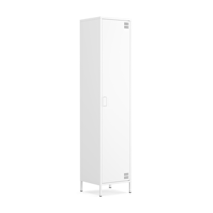 Pera Metal Elbise Dolabı, Soyunma Dolabı, Tek Kapılı, 41,50 X 40 X 189,50 Cm- Ral 9016 Beyaz