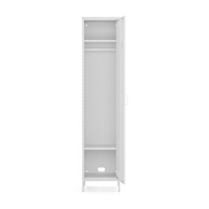 Pera Metal Elbise Dolabı, Soyunma Dolabı, Tek Kapılı, 41,50 X 40 X 189,50 Cm- Ral 9016 Beyaz