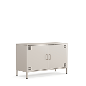 Pera Tv Ünitesi, Tv Dolabı,2 Kapaklı Dolap 100,50 X 40 X 64,50 Cm - Bej Rengi