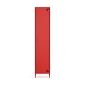 Pera Metal Elbise Dolabı, Soyunma Dolabı, Tek Kapılı, 41,50 X 40 X 189,50 Cm - Ral 3020 Kırmızı