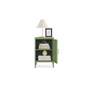 Pera Komodin Kapaklı 41,5 X 40 X 64,50 Cm - Ral 6011 Yeşil Ral 6011