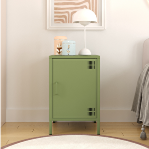 Pera Komodin Kapaklı 41,5 X 40 X 64,50 Cm - Ral 6011 Yeşil Ral 6011