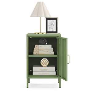 Pera Komodin Kapaklı 41,5 X 40 X 64,50 Cm - Ral 6011 Yeşil